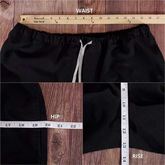 Figs Mens Size Large Black Pisco Basic Scrub Bottom Pants FM4500S PO 1557 - Picture 13 of 14